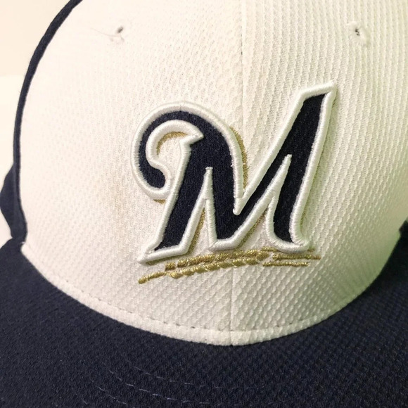 Milwaukee Brewers MLB Cap  Size 7 1/2 Baseball Hat New Era - Picture 2 of 16